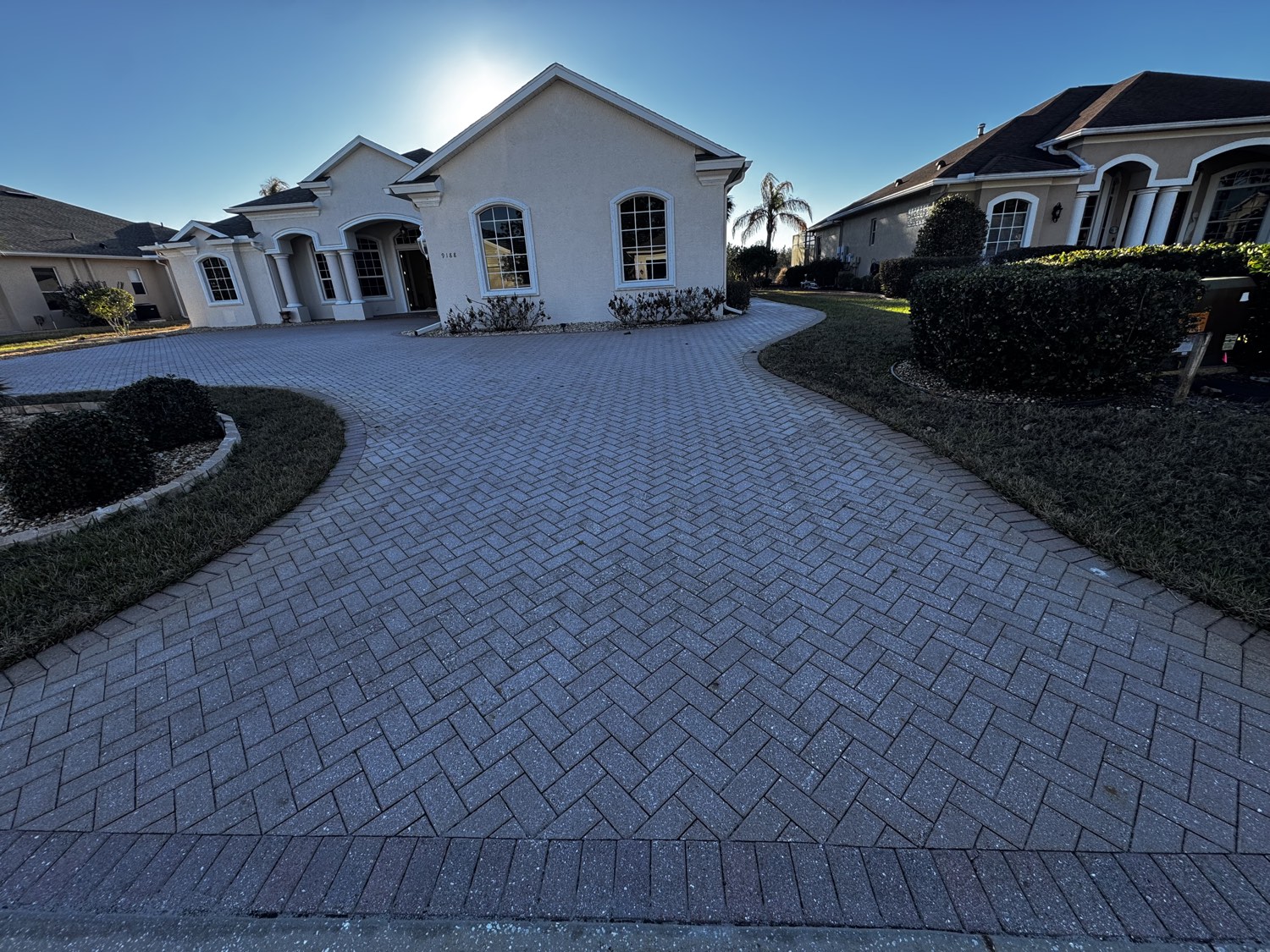 Paver Driveway — before