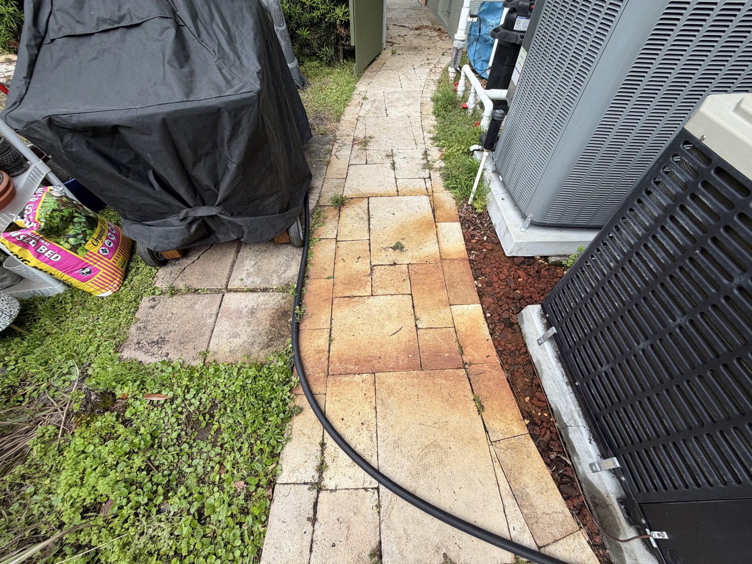 Travertine Surface — before
