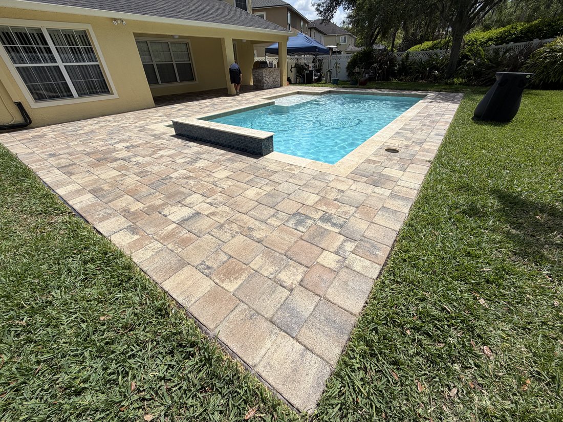 Pavers after True Seal cleaning and sealing