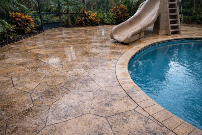 decorative concrete sealed